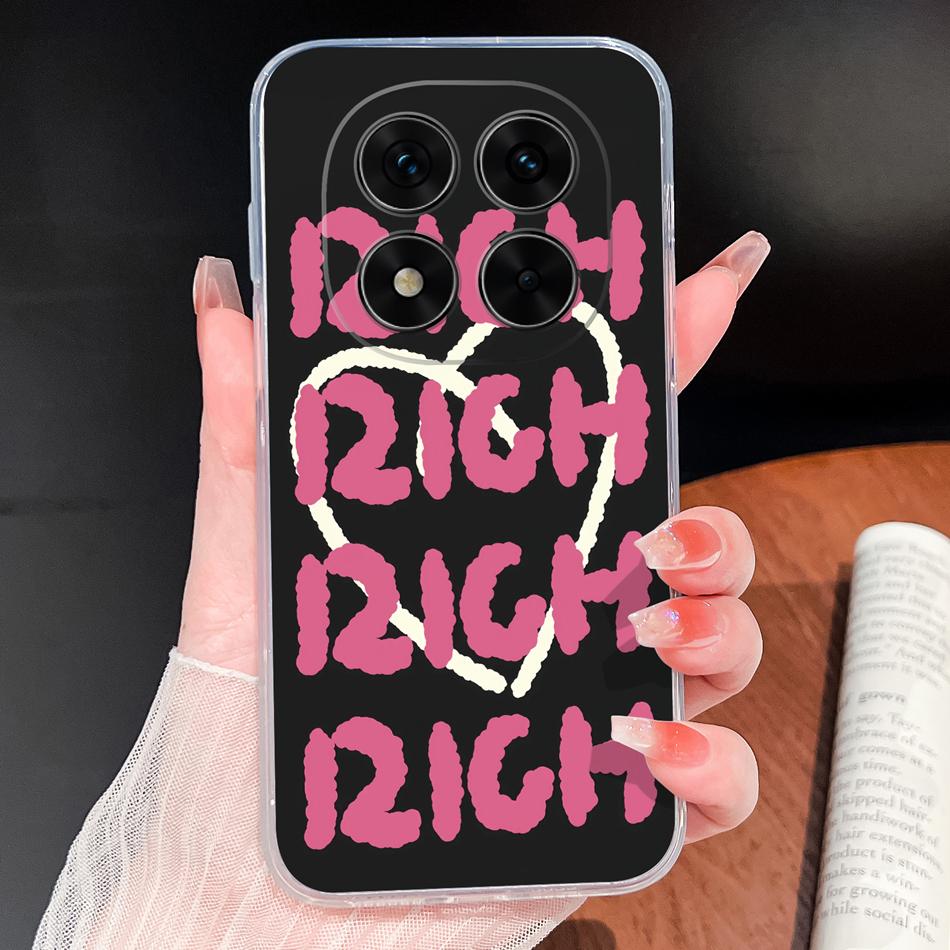 For Xiaomi Poco X7 Pro Phone Case Pretty Butterfly Patterns Soft Slim TPU Clear Silicone Bumper For Poco X 7 Lightweight Funda
