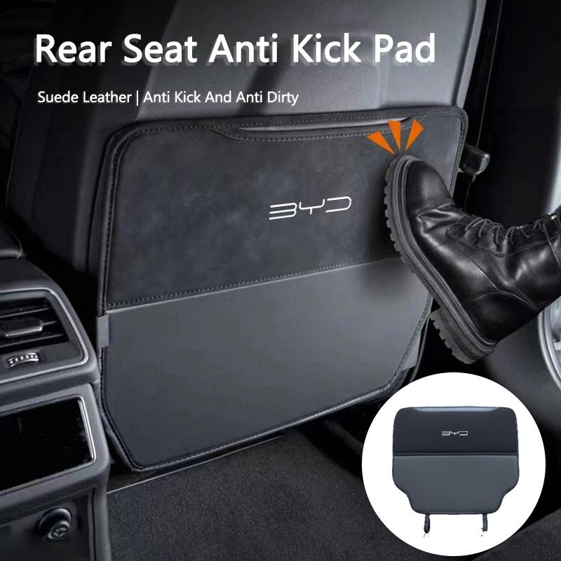 Защитный коврик от пинков на спинку автомобильного сиденья, кожаный протектор, предотвращает загрязнение, для BYD Han Tang Ev Song Plus Seal Dolphin Atto 3 Yuan, Аксессуар