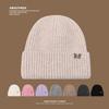 Butterfly Wool Hat for Women In Autumn and Winter Korean Knitted Hat for Ear Protection Big Head Flange Hat Showing Face Small Warm Cold Hat for Men