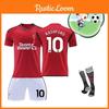2324 Red Devil Home Children's Training Suit Football Team Uniform Youth And Adult Sizes