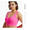 Бюстгальтер больших размеров, женское нижнее белье, сексуальный спортивный бюстгальтер для йоги с открытой спиной, топы с пуш-ап, мягкий бесшовный беспроводной спортивный бюстгальтер, женский 5XL