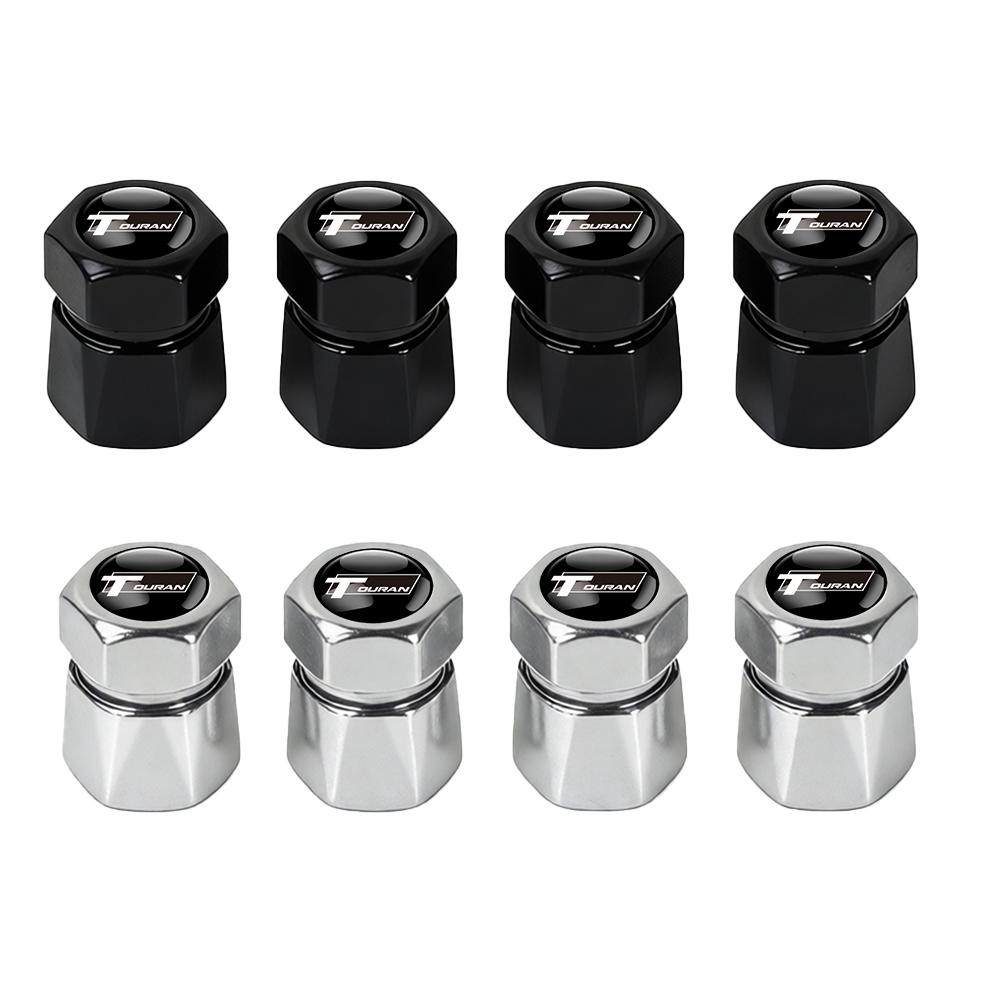 W1523D Metal Car Wheel Tire Valve Stem Caps Exterior Accessories For Volkswagen VW R Polo Passat Rline Golf 4 5 6 Tiguan Jetta GTI