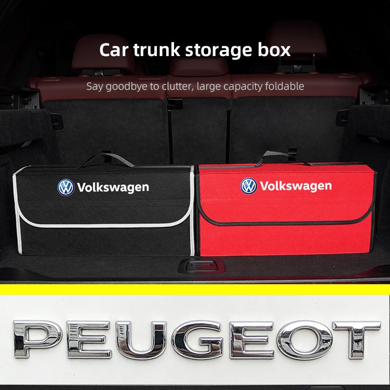 Car Internal accessories Trunk Organizer Box Large Capacity Keychain For VW Golf Amarok T5 Phaeton Teramont ID3 Tiguan T-Cross P