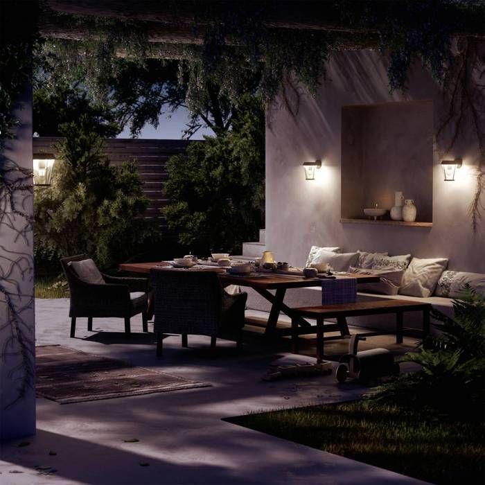 Philips led sunera 929004141601 applique extérieure e27 noir