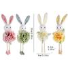 Colorful Easter Rabbit Pendant Soft Plush Rabbit Hanging Ornament Rabbit Figurine  Party Favors