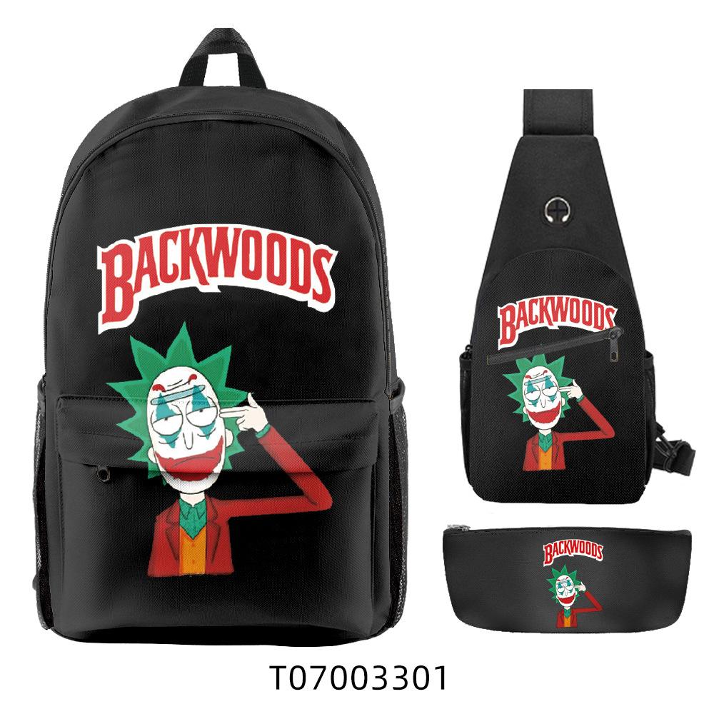 Популярный 3D Рюкзак Backwoods Сигара Студенческий Рюкзак для Кампуса Дорожная Сумка