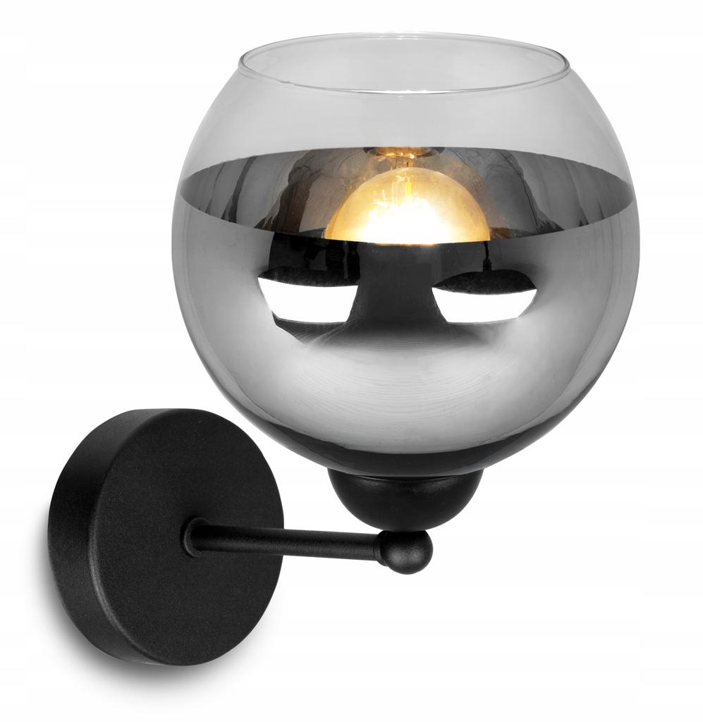 ELEGANT WALL LAMP, GLASS, CHROME LAMP, LED