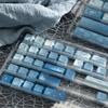152 Key Blue Rose Keycaps PBT Dye Sub Cherry Profile Keycaps Fit Cherry Mx Switch Mechanical Keyboard 61/64/87/104/108