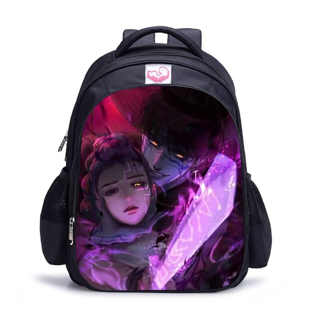 Повседневная сумка через плечо с рисунком из мультфильма для учеников младших классов средней школы, рюкзаки большой вместимости