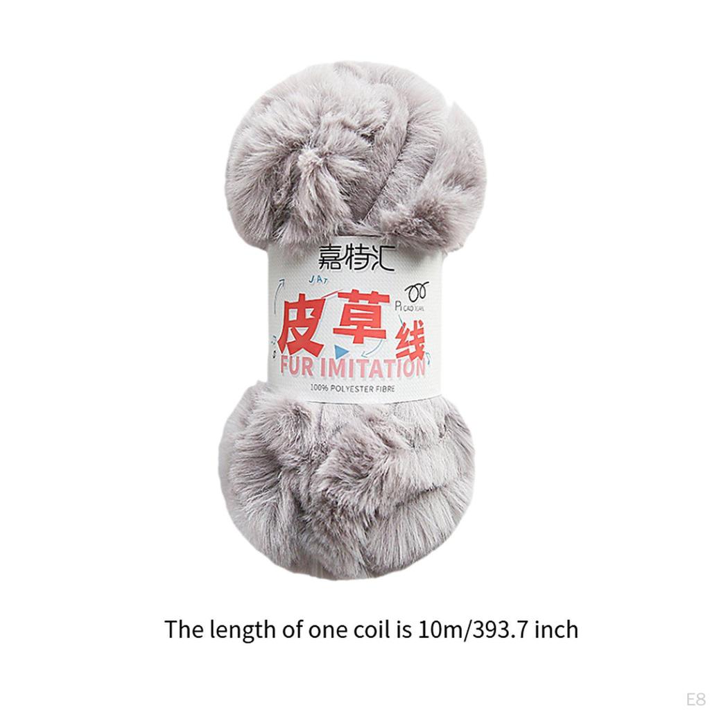 Толстая пряжа искусственный мех креативные аксессуары утолщенный 10 м длинный супер мягкий вязальный канат
