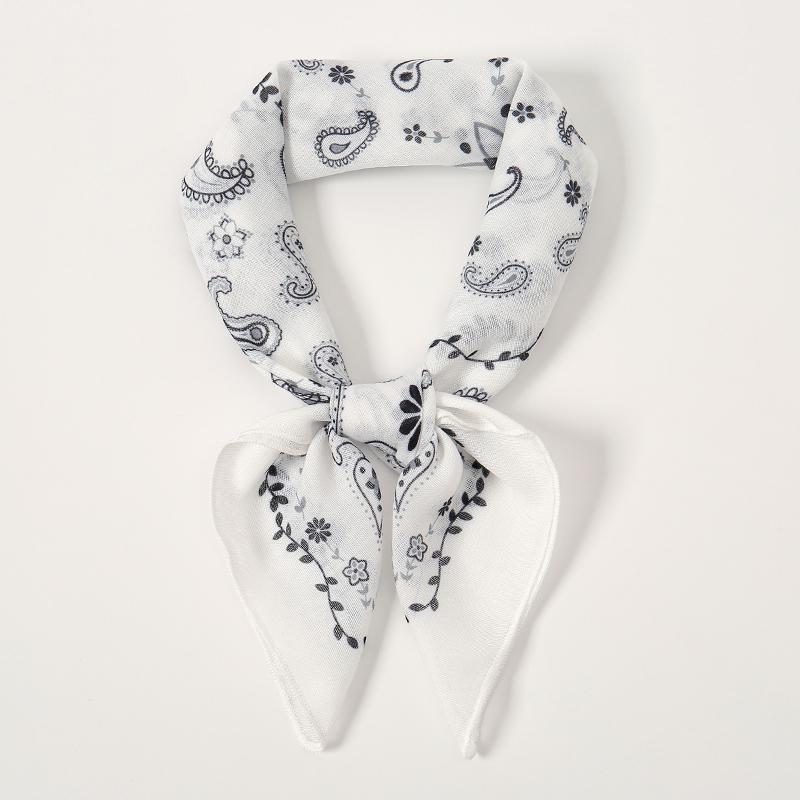 Fashion Paisley Print Cotton Hairbands Scarf Women  New Elagant Bandana Neck Kerchief Head Bands Foulard Female Scarfs