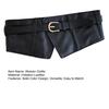 Women Girdle Solid Color Imitation Leather Waist Belt Adjustable Length Waist Belt Dresses