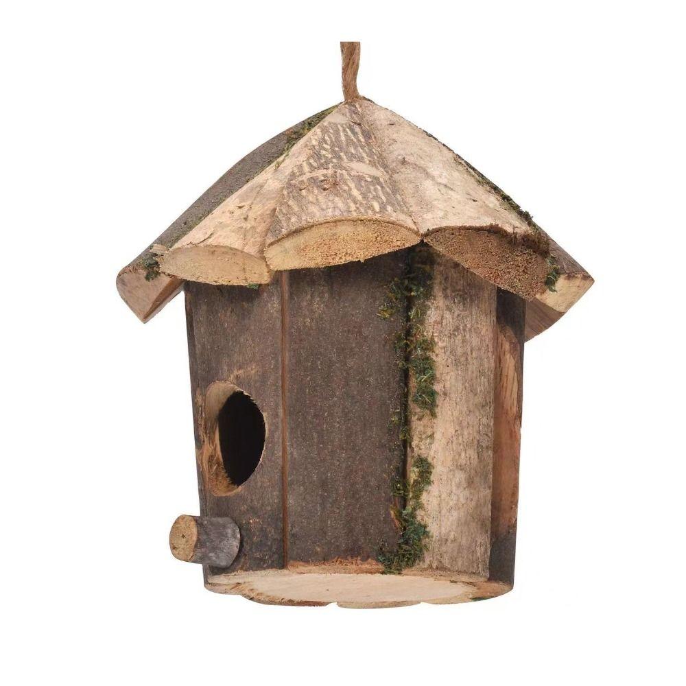 Straw 6 Style Birds House Weaved Natural Grass Parrot Breeding Hut Wooden Outdoor Decorative Hummingbird Cage Shelter