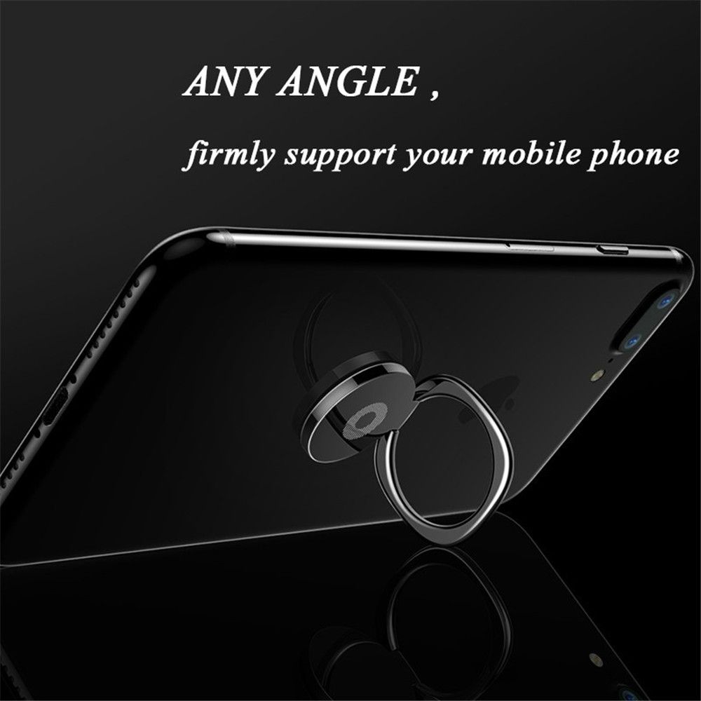 Ultra Thin Aluminium Alloy Car Bracket Finger Ring Holder 360 Rotation Table Mobile Phone Stand