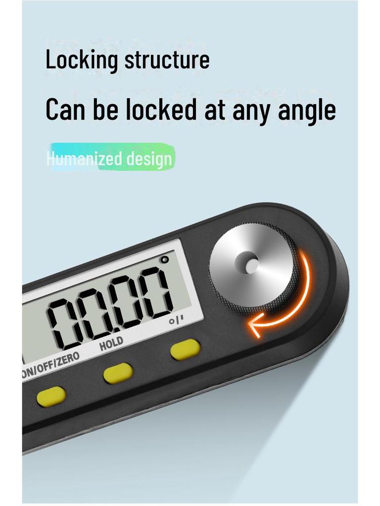 Green Forest Высокоточный многофункциональный цифровой транспортир и линейка для измерения углов по дереву