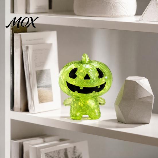 Clear Pumpkin Toys Halloween Stress Relief Toy, Glitter Man Squeeze Holiday Sensory Fidget Toy for Party Favors Tactile SensoryToy
