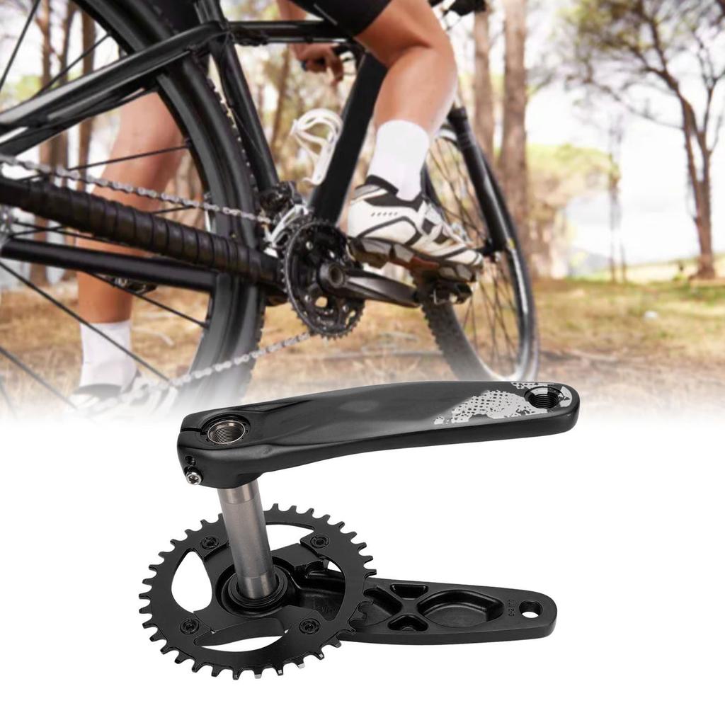 Велосипедная шатуны, черная полая интегрированная положительная отрицательная передача, 36 зубьев, передняя звездочка с кареткой