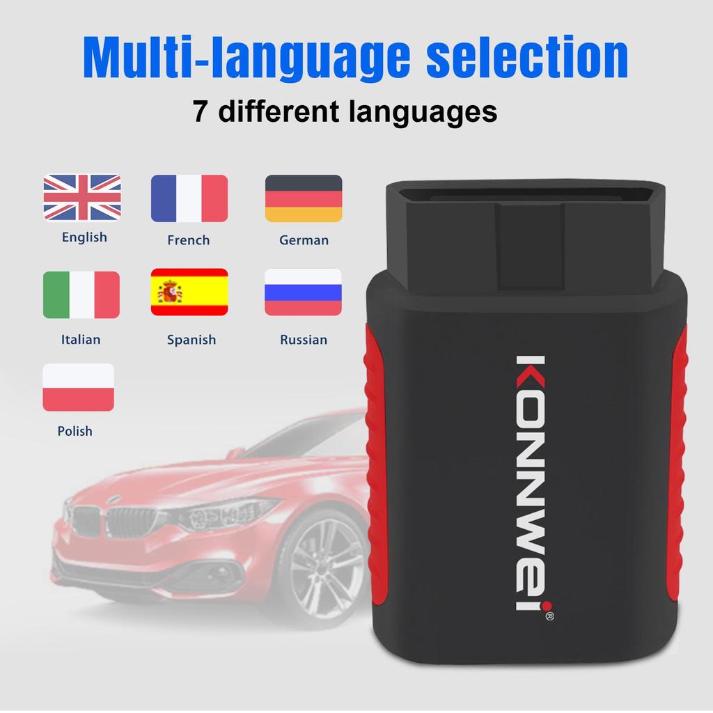 KONNWEI KDIAG Bluetooth OBD2 полная система сканер автоматический сброс сканера SAS EPB сервис ECU программатор OBD OBD2 автомобильный диагностический инструмент