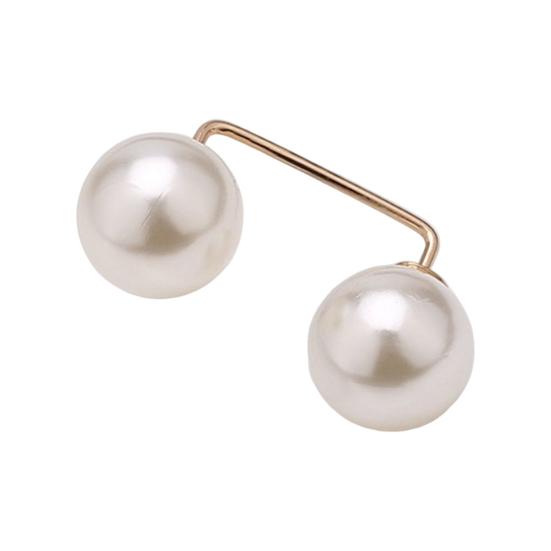 Clothes Brooch Classic Simple Graceful Fine Workmanship Fixed Clothes Simulation Pearl Pin for Dating