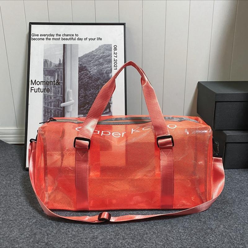 Прозрачная сумка через плечо для женщин, большая вместимость, ПВХ, водонепроницаемая, портативная сумка для плавания и фитнеса