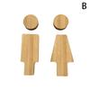 Bathroom Decoration Premium Bathroom Sign Solid Wood Men'S And Women'S Toilet Sign Home Bathroom Decor