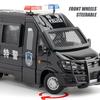 Metal Cars Toys Scale 1:24 IVECO Police Car Diecast Alloy Car Model Gift for Boys Children Kids Toy Vehicles Sound and Light