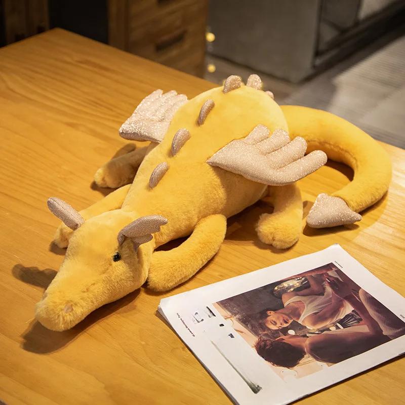 Высококачественная гигантская плюшевая игрушка динозавр, мягкая плюшевая игрушка из мультфильма, кукла-снежный дракон, подушка для сна для подруги, детский подарок на день рождения