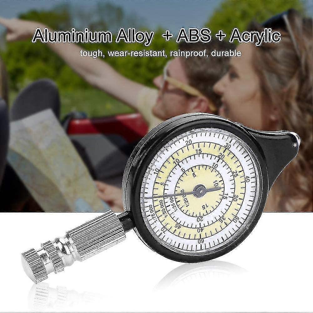 Curvimeter Map Curvimeter, Curvimeter Compass, Opisometer Diance Calculator Map Measurer Compass Hiking