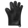 In-Stock Silicone Heat-Insulating Gloves with Padded Five-Finger Design and Widened Edge for Baking and Oven Use