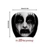 2Pcs Black Car Headrest Cover Scary Face Printing Car Headrest Protector Car Seat Cover  Halloween