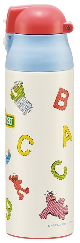 Skater Sesame Street 500ml Stainless Steel Water Bottle, Insulated, Heat-Resistant, SDPC5-A