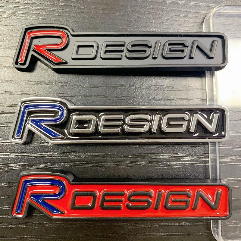 R дизайн стайлинга автомобилей наклейка 3D значок эмблема для Vo + lvo Rdesign XC90 V70 S80 V50 V40 V60 C30 S70 S90 V90 аксессуары