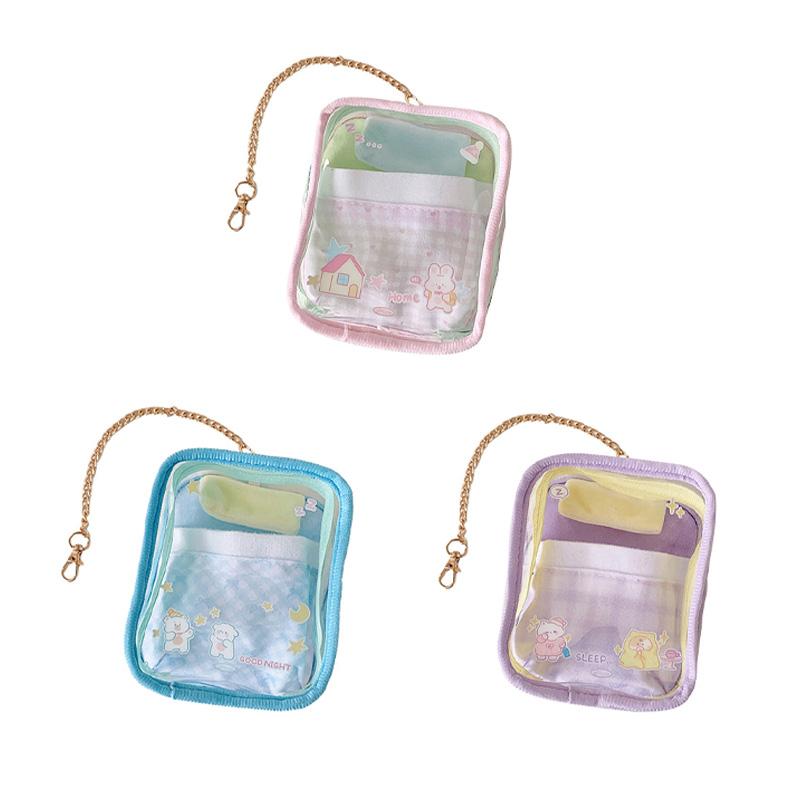 1 шт. сумка для хранения пылезащитный дисплей гаражный комплект ПВХ портативный милый кукольный помада высокая прозрачность модные аксессуары кулон