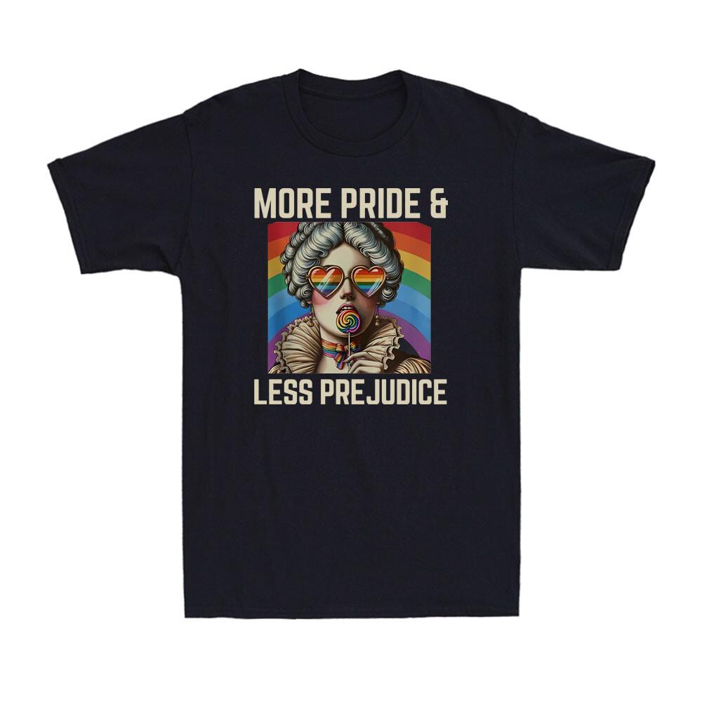 More Pride Less Prejudice LGBT Proud Ally Rainbow Pride Vintage Unisex T-Shirt