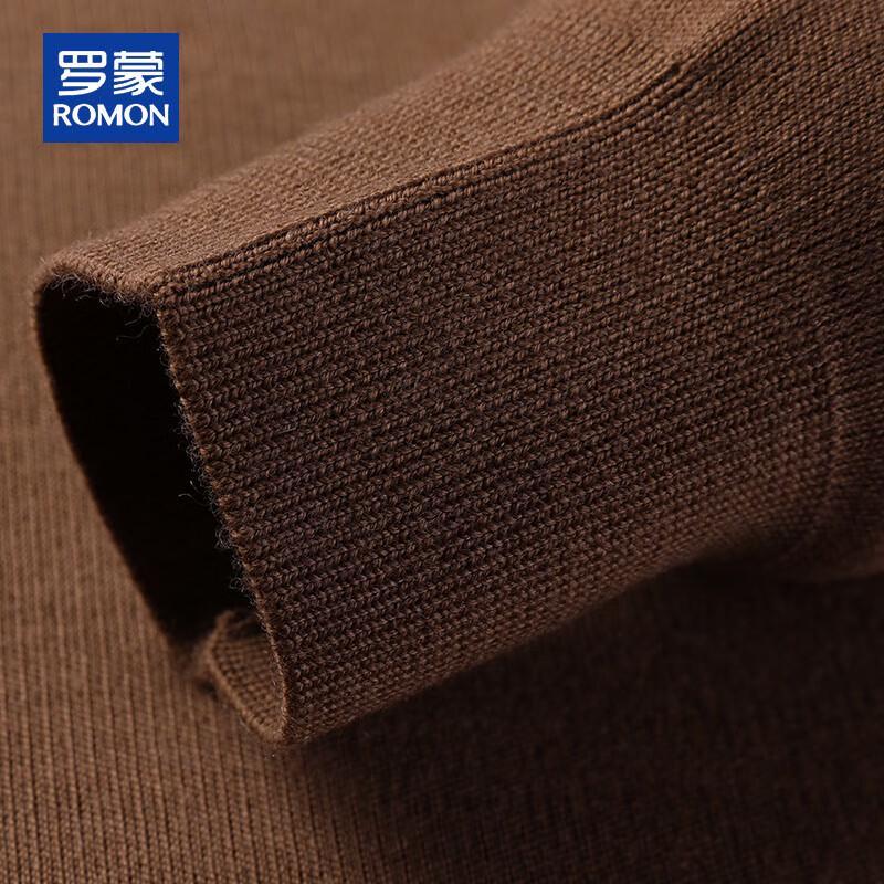 Romon Men's Half-High Collar Machine Washable Wool Blend Sweater