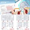 8PCS/Set Geometric Drawing Protractor Stationery Mathematics Function Ruler  Students Gift