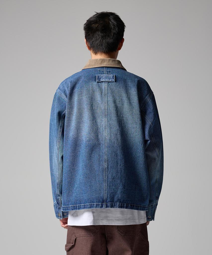 Dickies Utility Washed Denim Chore Jacket Medium Blue