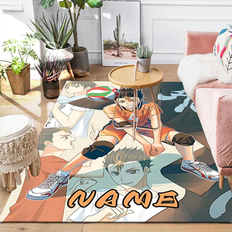 Custom 1Pc Haikyuu Team Spirit Rug Office Carpet Indoor Outdoor Entrance Doormat Nonslip Soft And Comfortable Living Room D49154