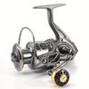 Мультипликаторная катушка 1шт 5.2:Спиннинговая катушка с 1 передаточным числом, гладкий алюминиевый сплав, длинный заброс для морской рыбалки, двусторонняя ручка - незаменимый помощник рыболова