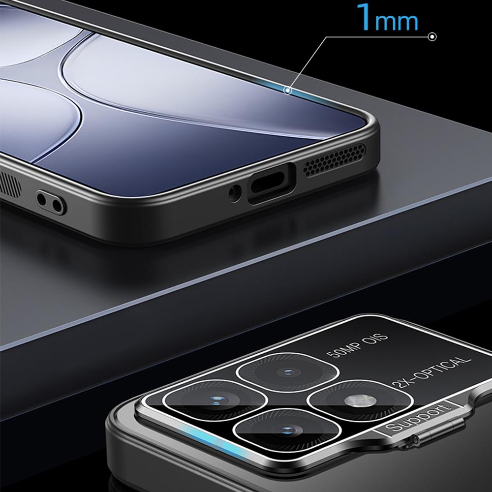 For Xiaomi Poco F6 Pro 5G/Redmi K70 5G/K70 Pro 5G Case Kickstand PC+TPU Matte Phone Cover with Lens Film