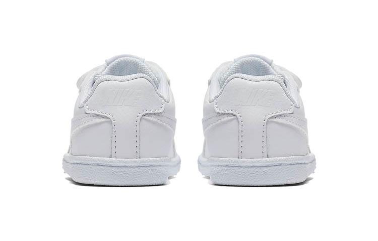 Nike Кроссовки Court Royale Casual Низкие для скейтбординга Белые для младенцев и малышей 833537-102