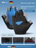 Cycling Gloves, Half-Finger Shock-Absorbing, Breathable, Summer Thin Style, Men's and Women's Road Mountain Bike, Dynamic Cycling Equipment
