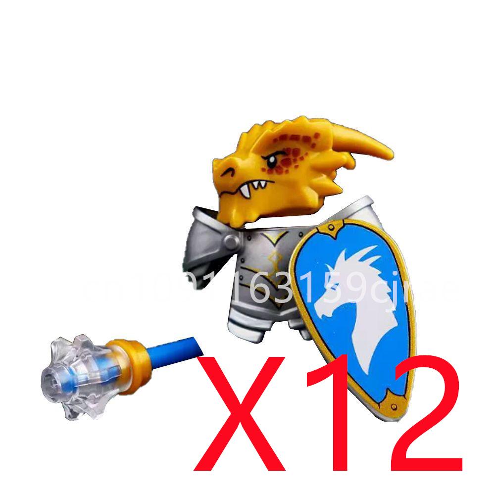 Совместимые MOC Средневековые Строительные Блоки Персонажи Солдаты Рыцари Драконов Черный Лев Орел Игрушка Подарок Кирпичики Фермер Солдат X048