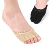 New Lace Lace Five-finger Socks Summer Thin Shallow Mouth Invisible Sole Pad High Heels Anti-wear Half Socks