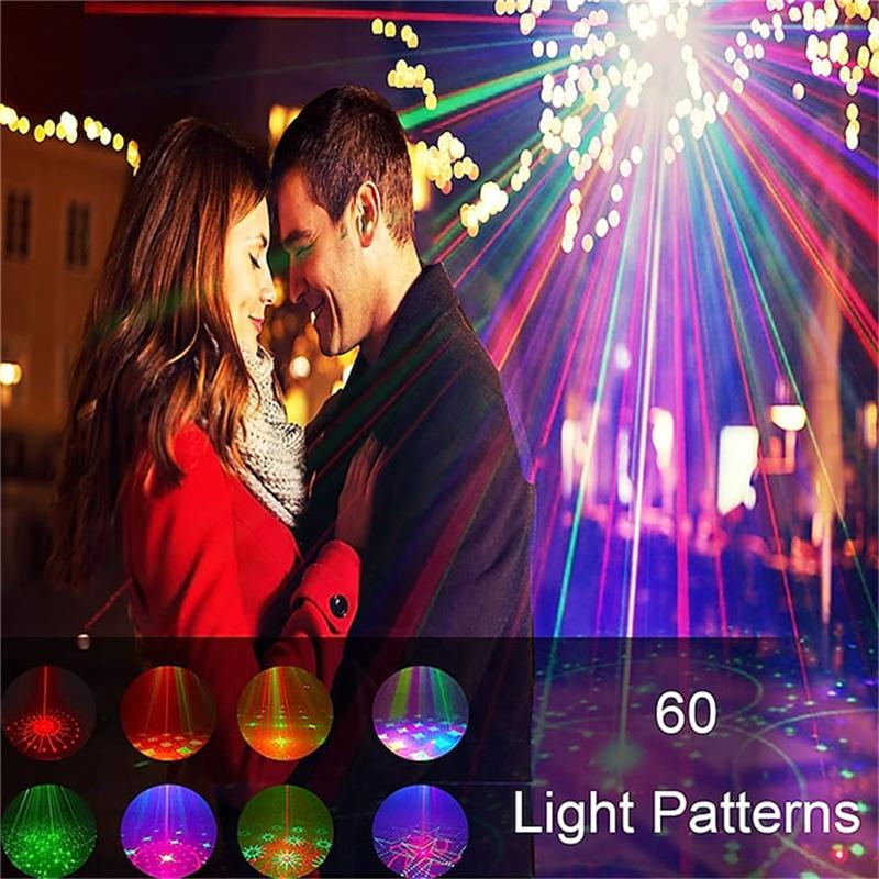 LED Party Light Stage Strobe Light/RGB DJ Laser Light Portable Voice Control Disco Light With Remote Control For Halloween Chris