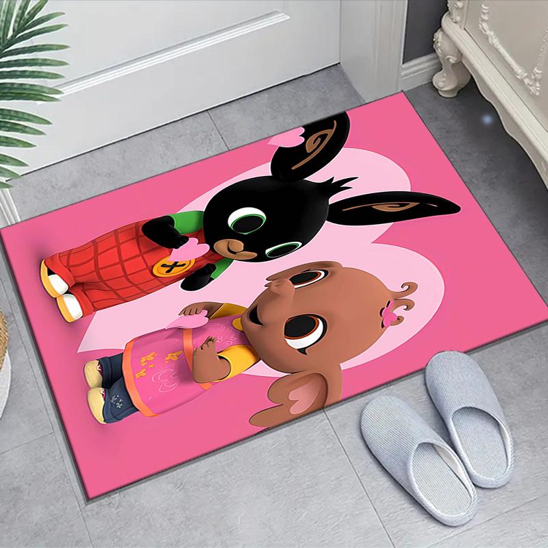 1pc Bing Bunny4 Design Area Rug - Non-Slip, Soft & Cozy Floor Mat for Living Room, Bedroom, Office - Indoor/Outdoor Decorative Carpet