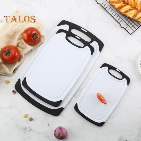 3 шт. разделочная доска, нескользящие двусторонние, без бисфенола А, легко чистящиеся, универсальные разделочные доски, товары для дома