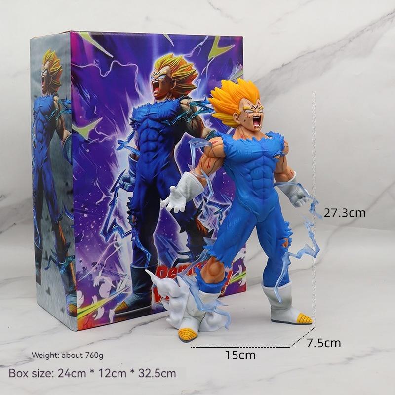 Anime Dragon Ball Z Gk Vegeta Figure Self-Destruct Majin Vegeta Figurine 27Cm Pvc Action Figures Collection Model Toys Gifts