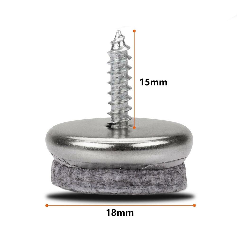 24 шт. мебельный фетровый коврик для ног стула защитный коврик с прочно прикрученными ножками стула стола нескользящий фетровый коврик гвоздь