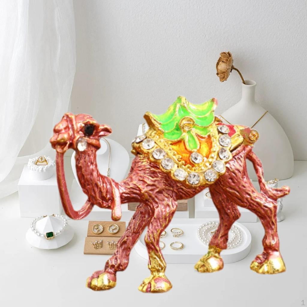 Camel Figurine Jewelry Box ,Trinket Box,Treasure Case, Organizer for Home Decor